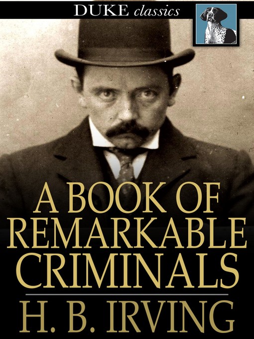 Book cover- A Book of Remarkable Criminals