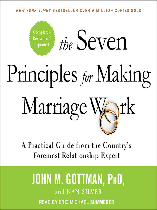 Book cover - The Seven Principles for Making Marriage Work