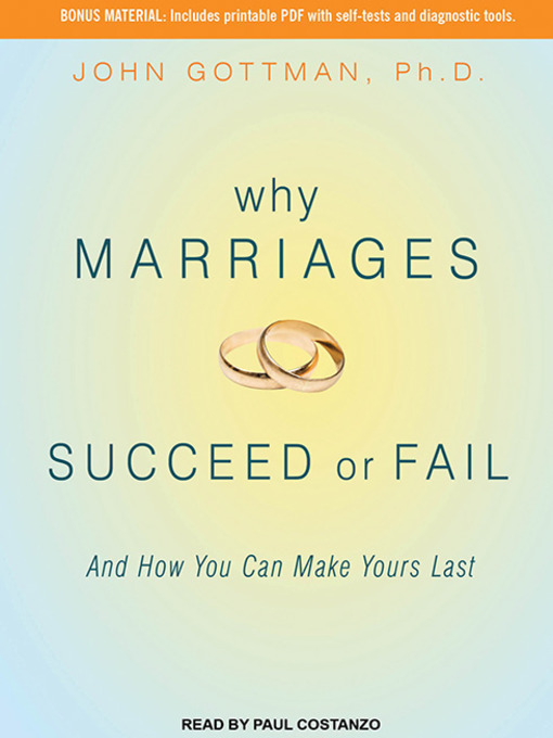 Book cover- Why Marriages Succeed or Fail